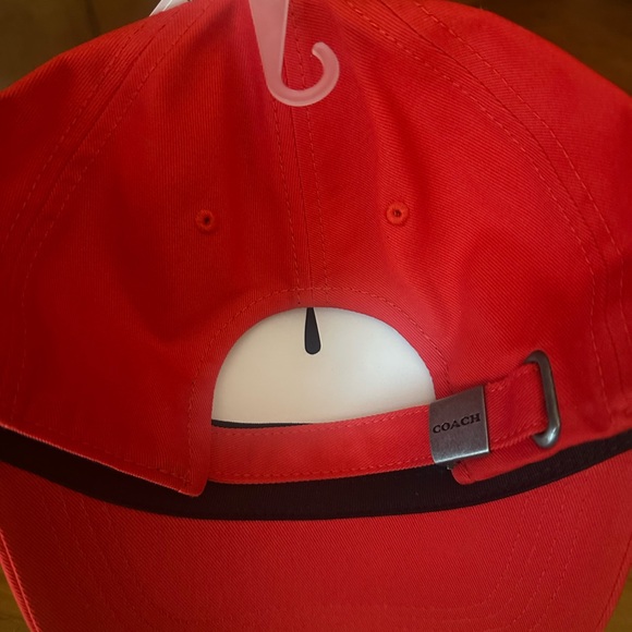 COACH Unisex Logo Embroidered Adjustable Hats in Black - Picture 5 of 9